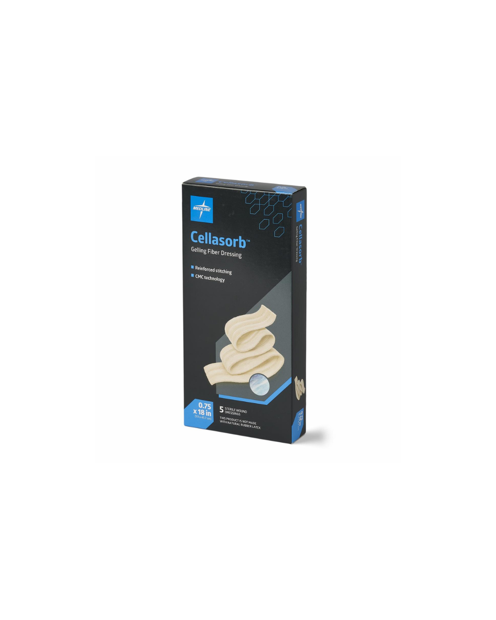 Cellasorb CMC Gelling Fiber Wound Dressings - 0.75" x 18"