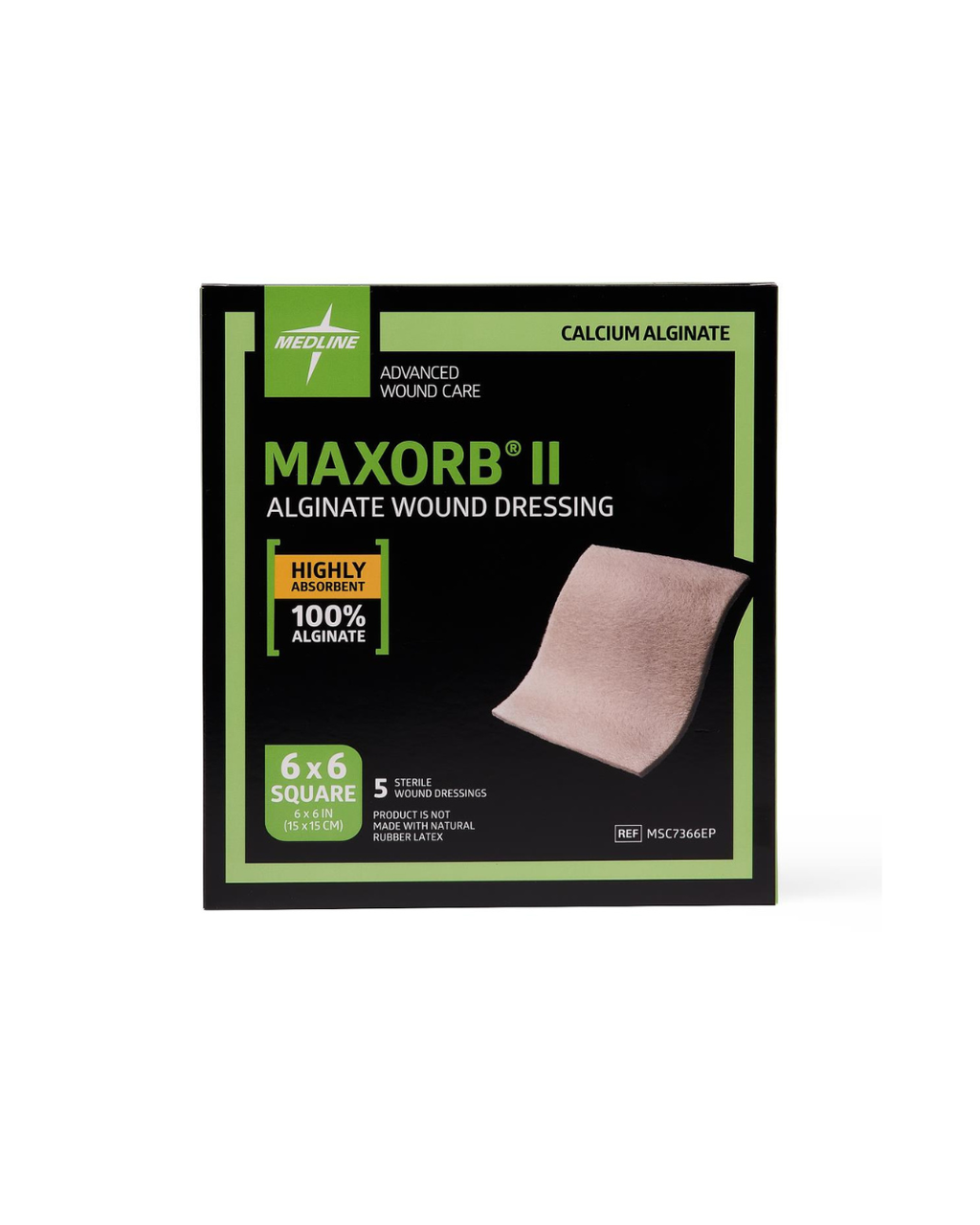Maxorb II Alginate Wound Dressings - 6" x 6" Rope