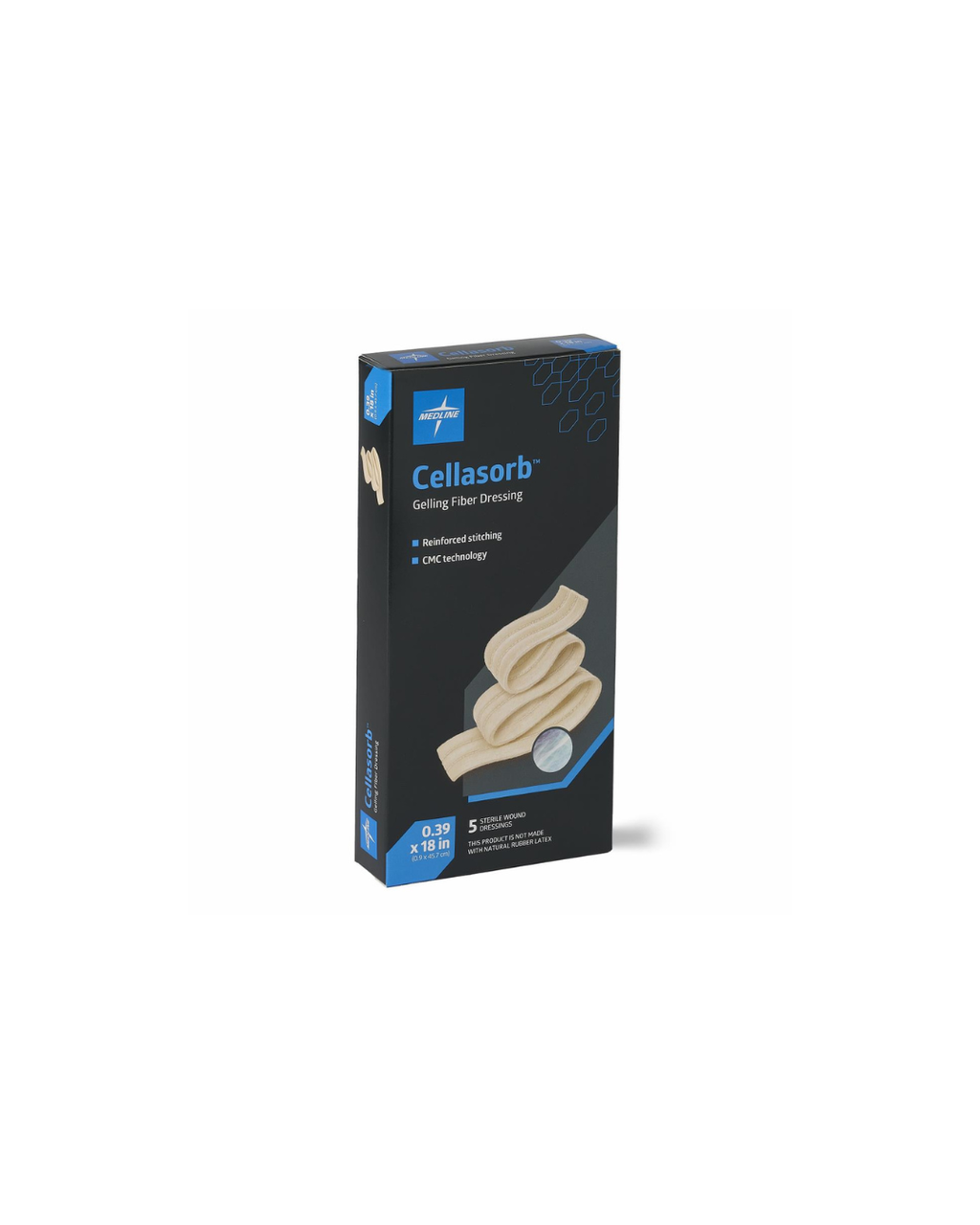 Cellasorb CMC Gelling Fiber Wound Dressings - 0.39" x 18"