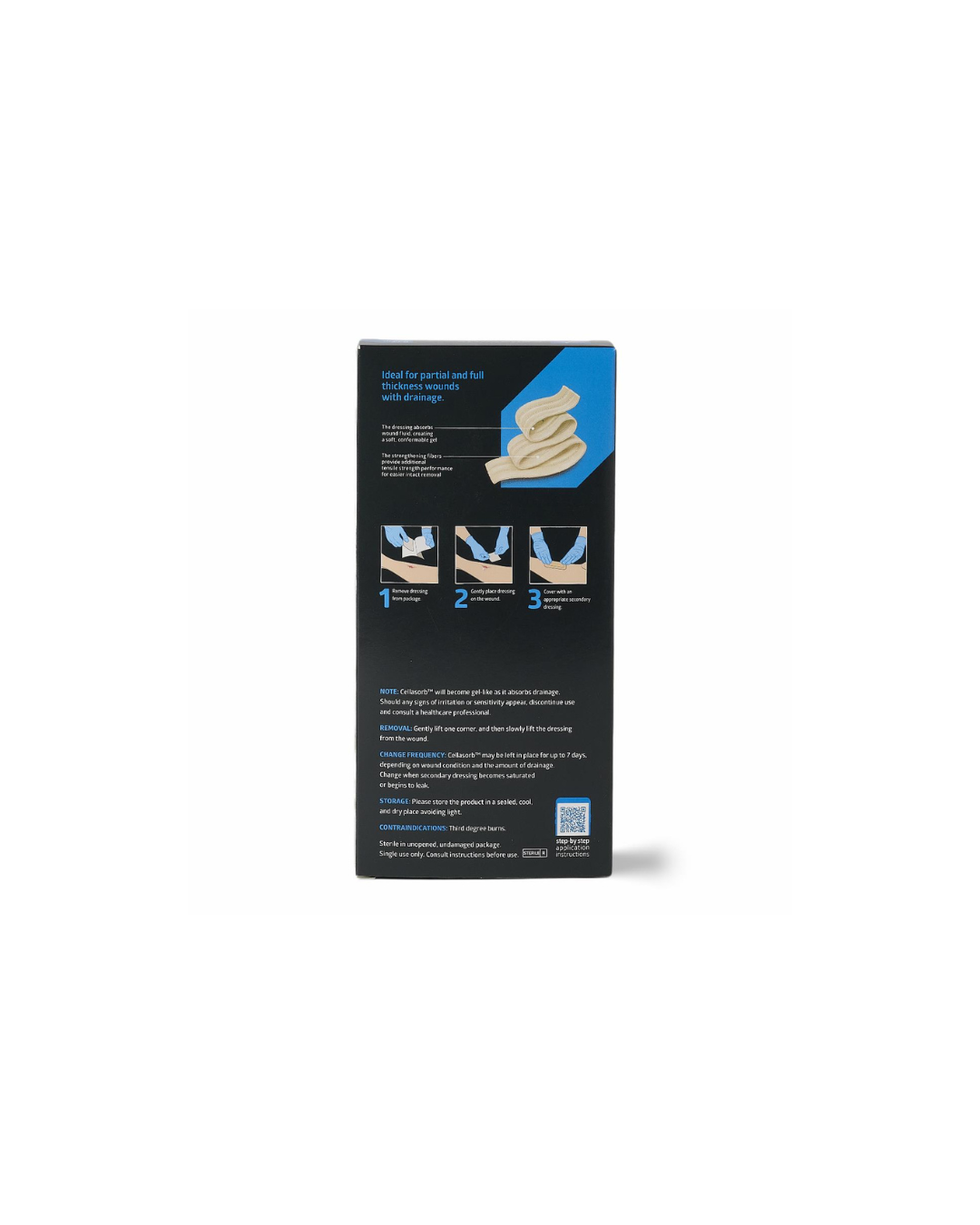 Cellasorb CMC Gelling Fiber Wound Dressings - 0.75" x 18"
