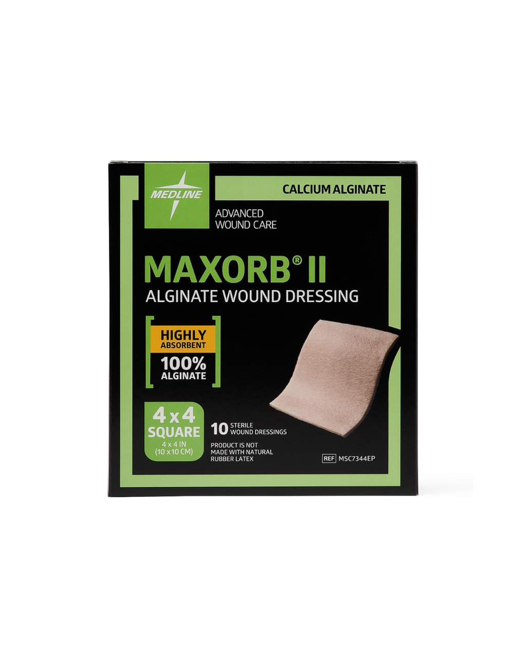 Maxorb II Alginate Wound Dressings - 4" x 4" Rope