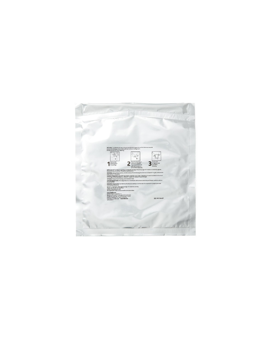 Opticell Gelling Fiber Wound Dressing in Educational Packaging - 6" x 6"