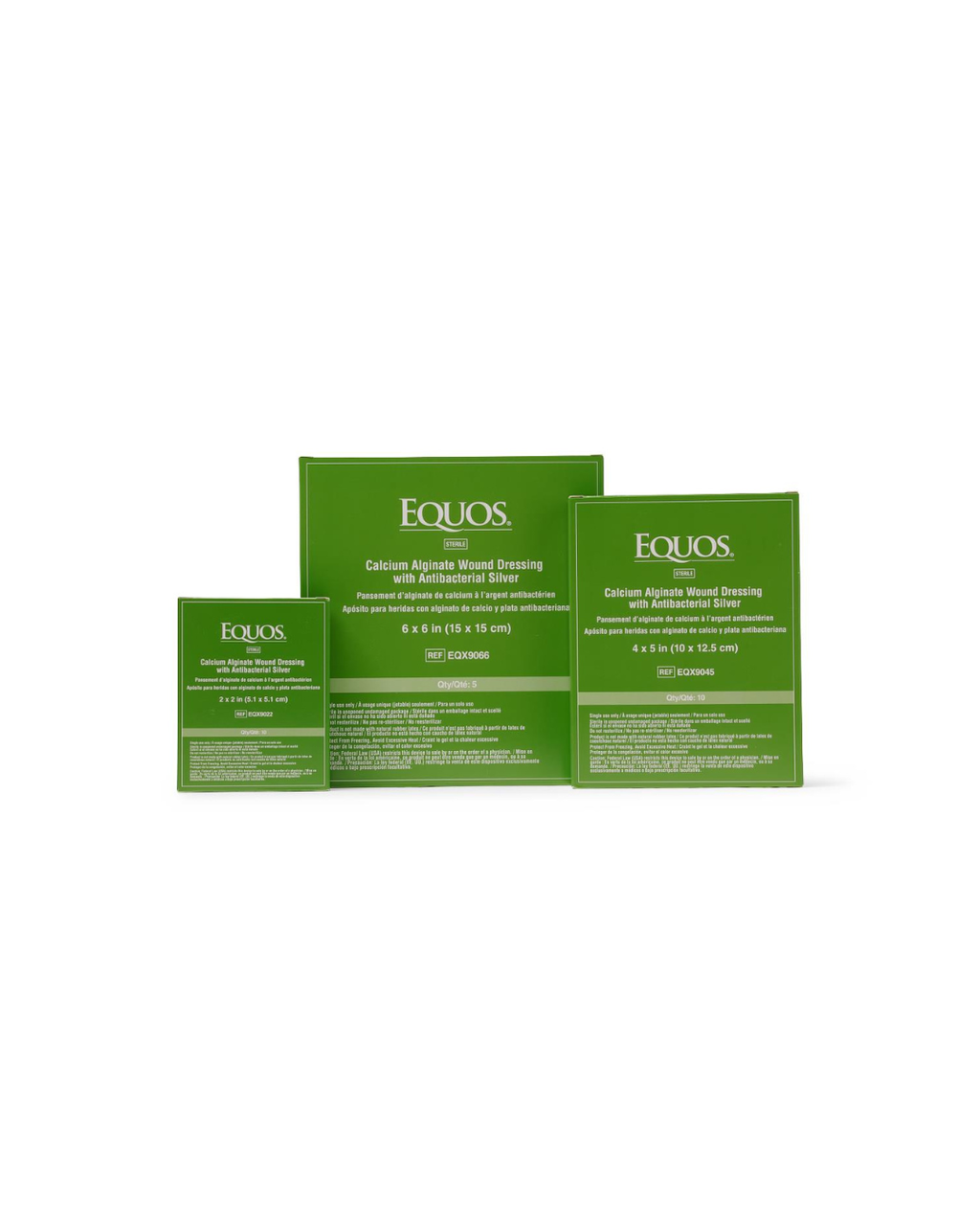 EQUOS Calcium Alginate Wound Dressings with Silver - 6" x 6"