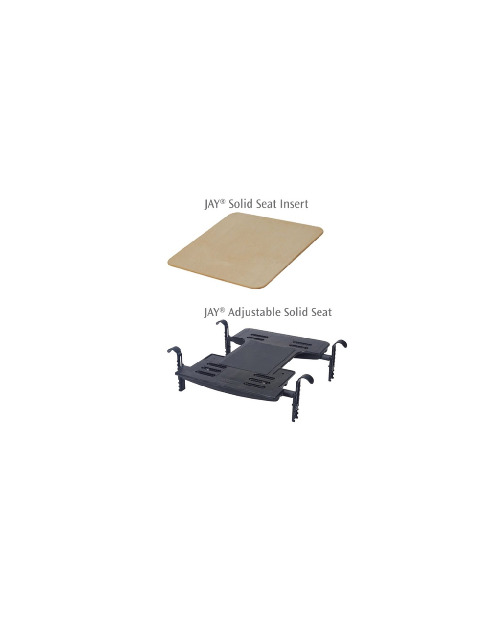 JAY Non-Skid Solid Seat Insert 14"- 24" Wide Wheelchair