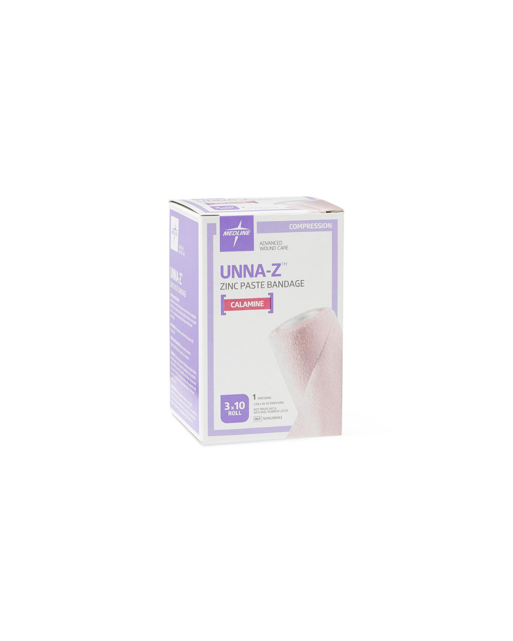 Unna-Z Zinc Oxide Compression Bandage with Calamine - 3" x 10 yd