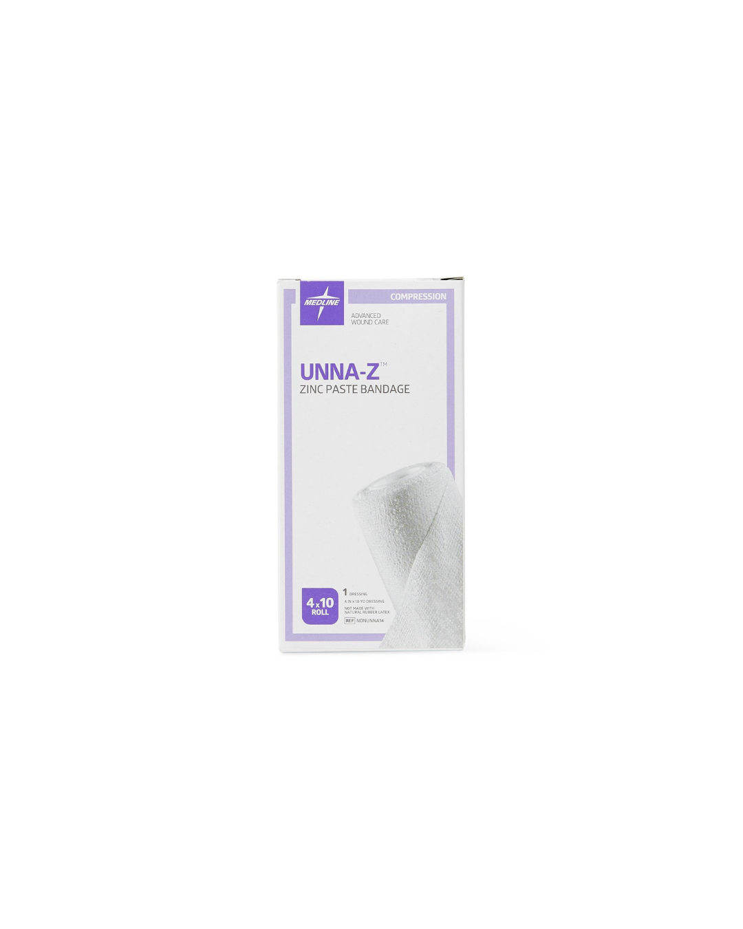 Unna-Z Zinc Oxide Compression Bandage - 4" x 10 yd