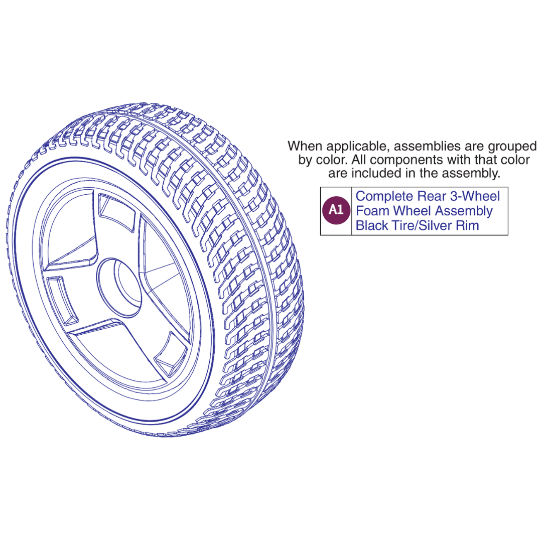 Pride Mobility WHLASMB1876