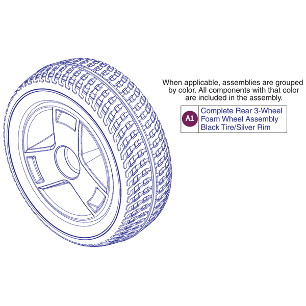 Pride Mobility WHLASMB1876
