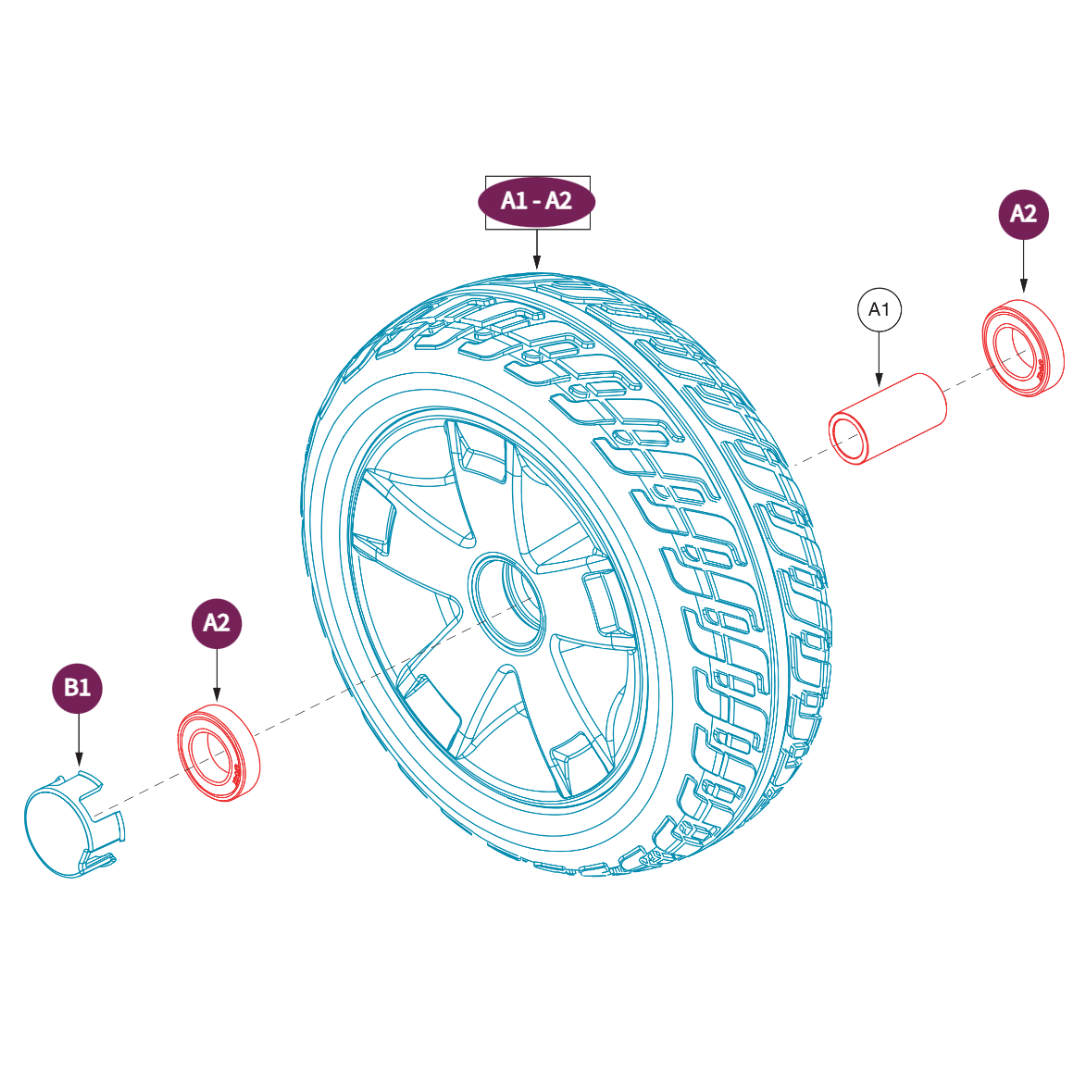 Pride Mobility WHLASMB1986
