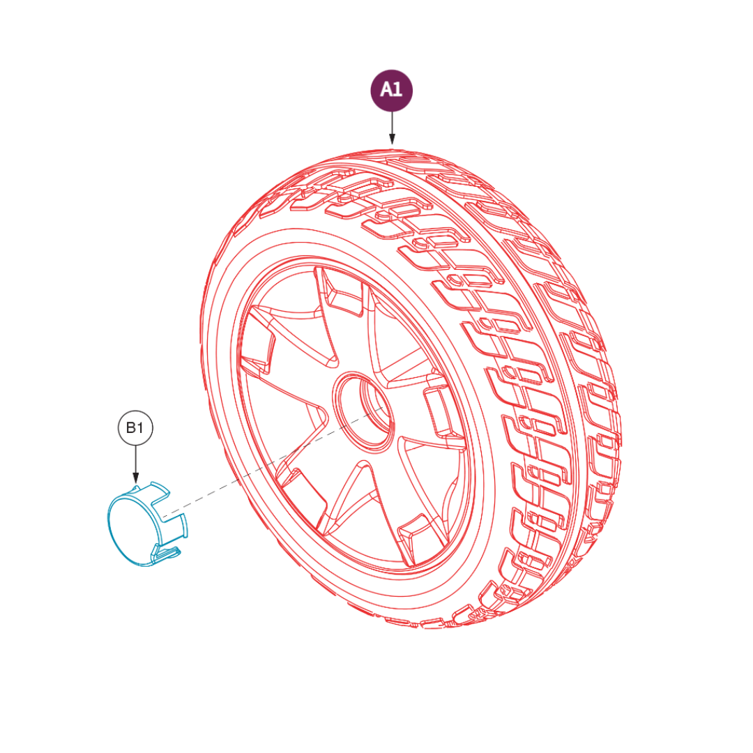 Pride Mobility WHLASMB1989