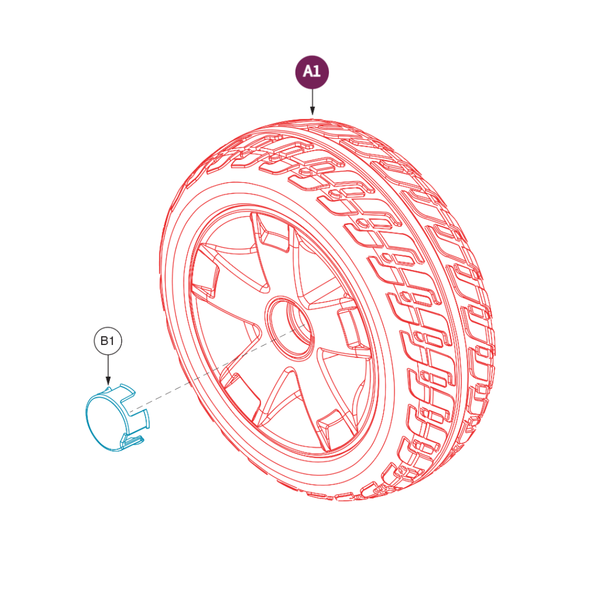 Pride Mobility WHLASMB1989