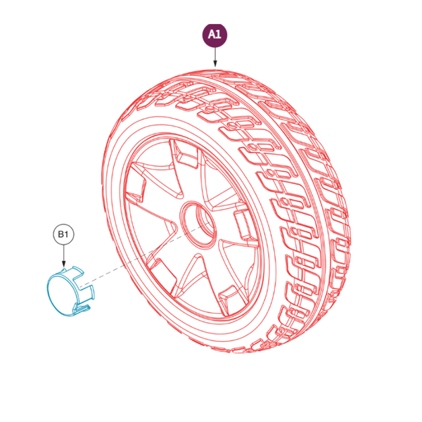 Pride Mobility WHLASMB1989