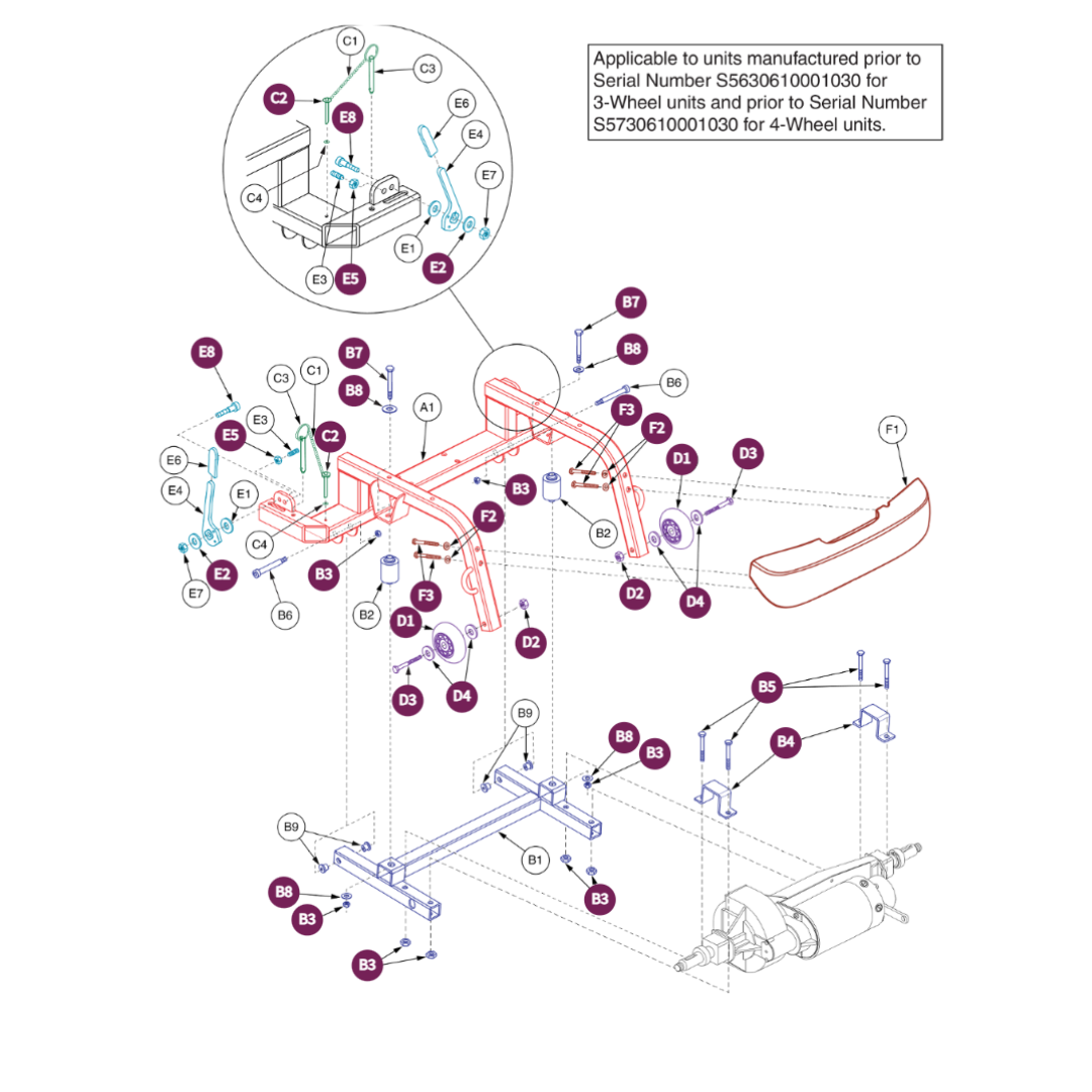 Pride Mobility WHLATIP1004