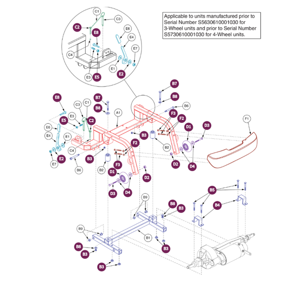Pride Mobility WHLATIP1004