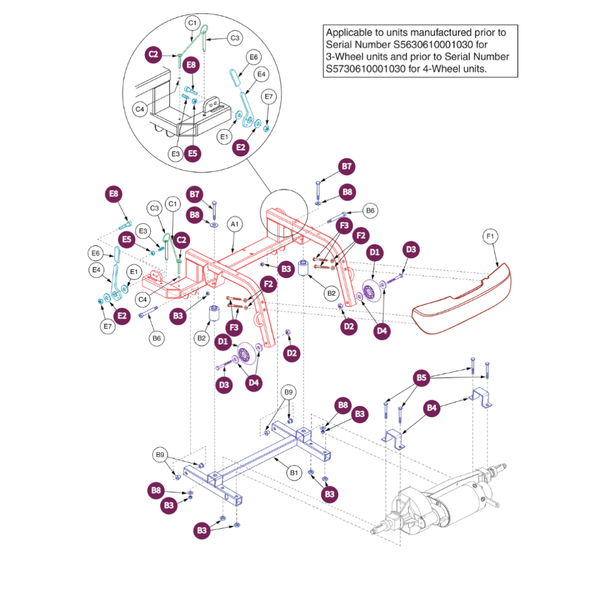 Pride Mobility WHLATIP1004