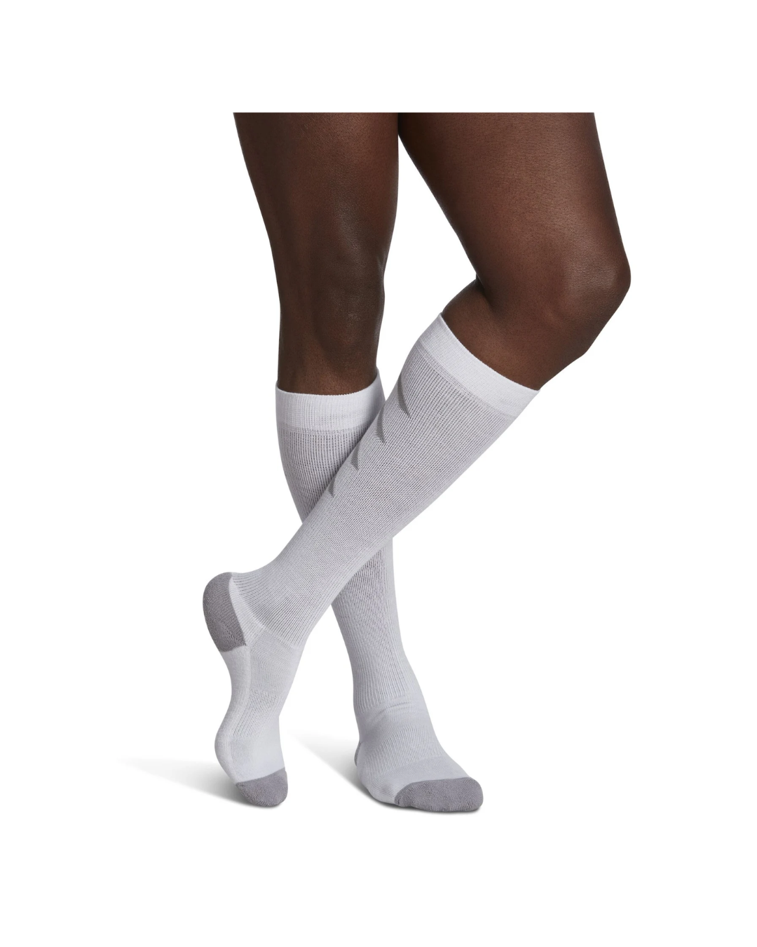 Sigvaris Well Being Athletic Recovery Socks 401 Men's 15–20mmHg Calf Closed Toe White XL