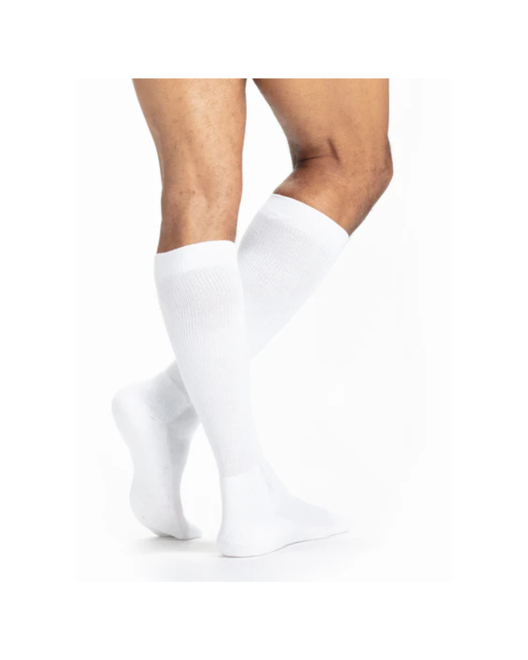 Sigvaris Specialty Diabetic Compression Socks 602 Men's 18–25mmHg Closed Toe White LL