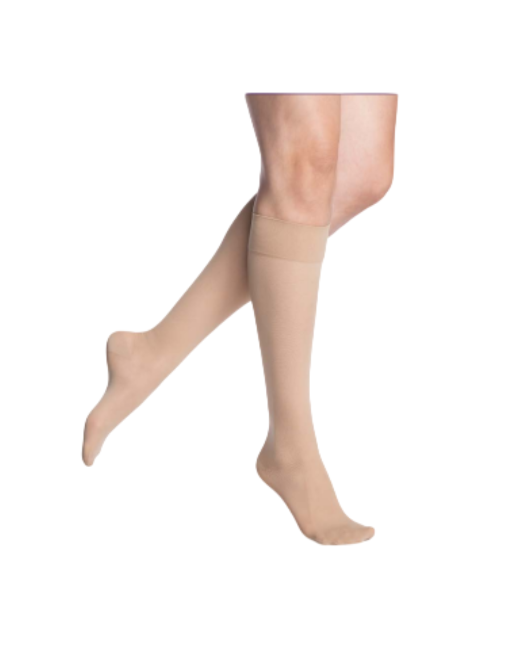 Sigvaris Style Medium Sheer 750 Women's 20–30mmHg Calf Closed Toe Honey (Natural) SL