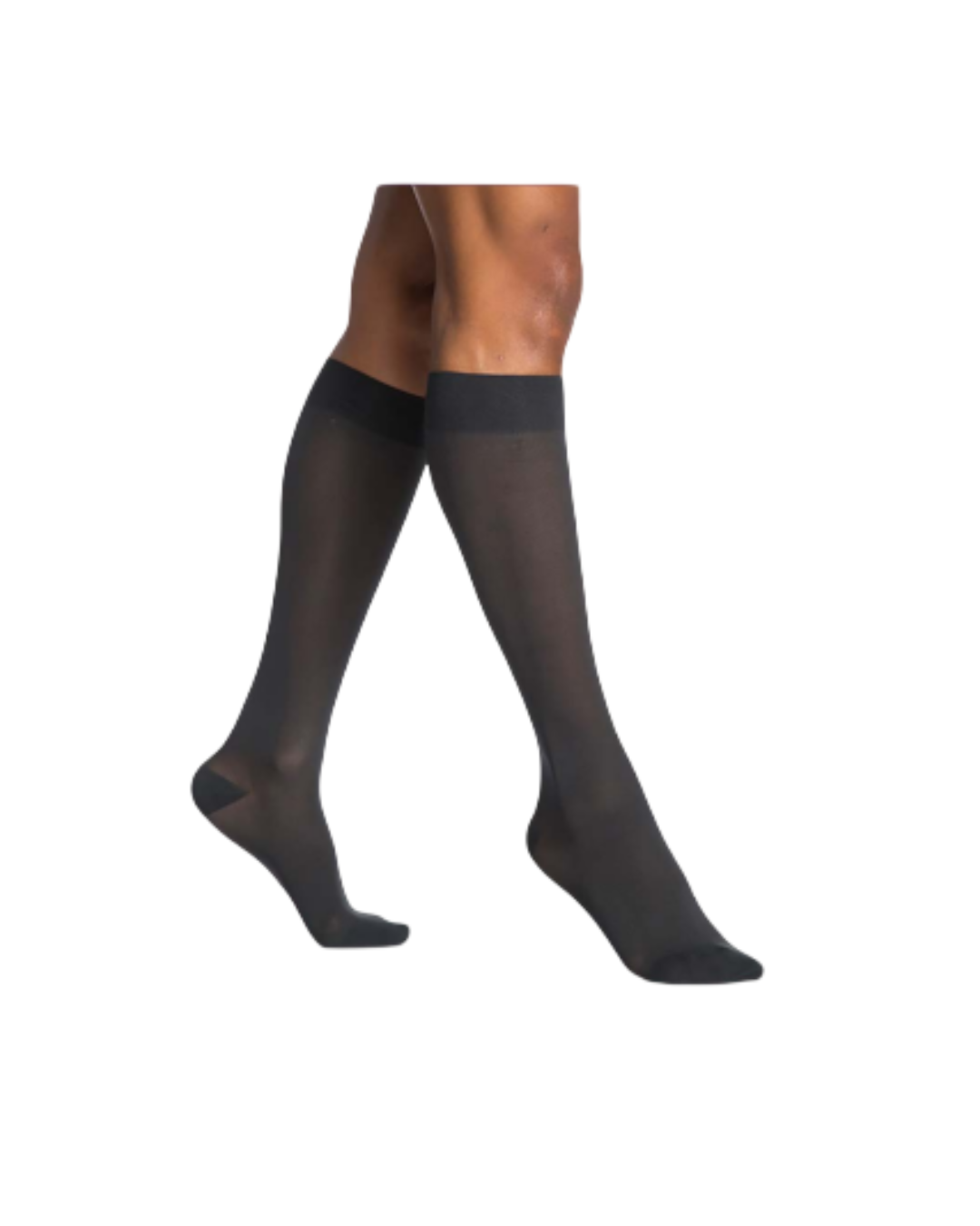 Sigvaris Style Medium Sheer 750 Women's 20–30mmHg Calf Closed Toe Nightshade LL