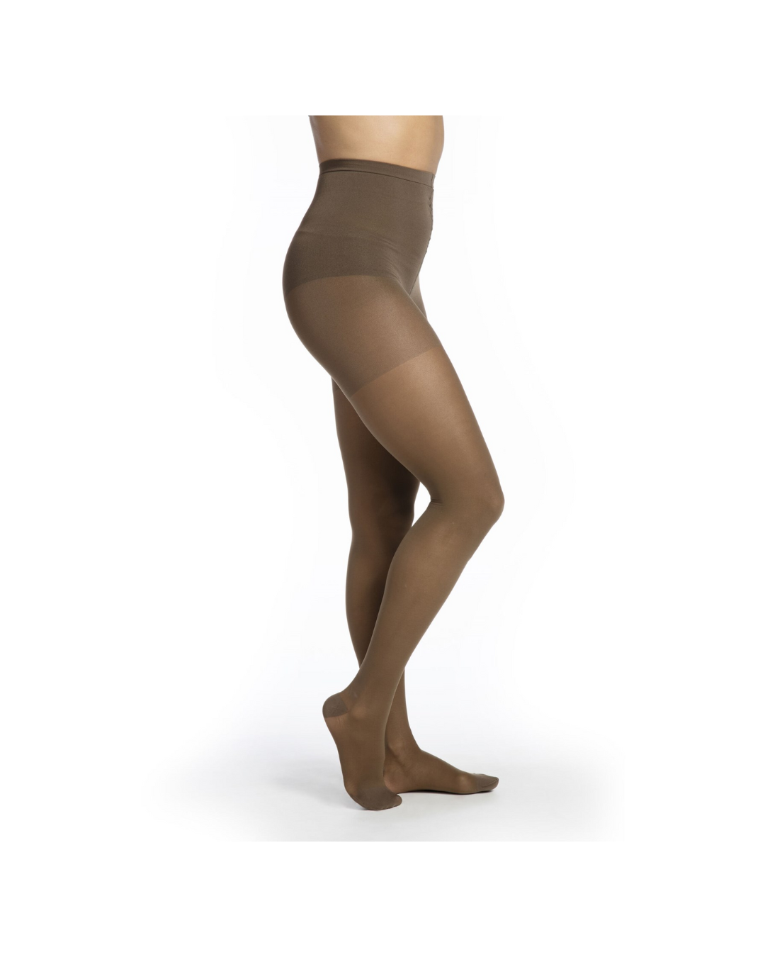 Sigvaris Style Sheer 780 Women's 30-40mmHg Pantyhose Closed Toe Mocha MS