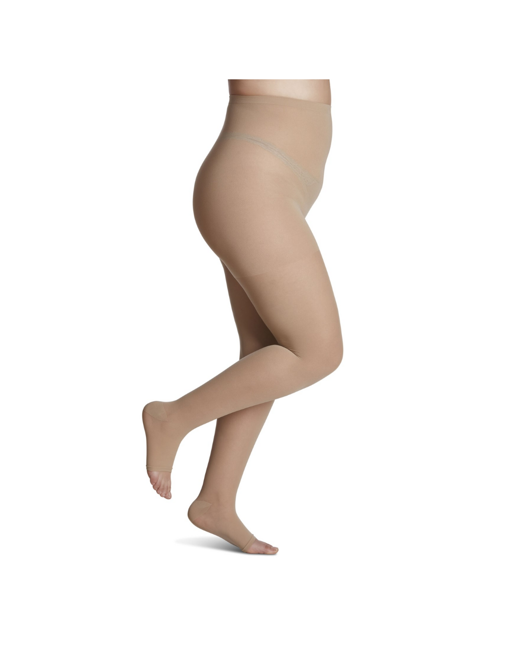 Sigvaris Style Sheer 780 30-40mmHg Pantyhose Open Toe Honey (Natural) LS