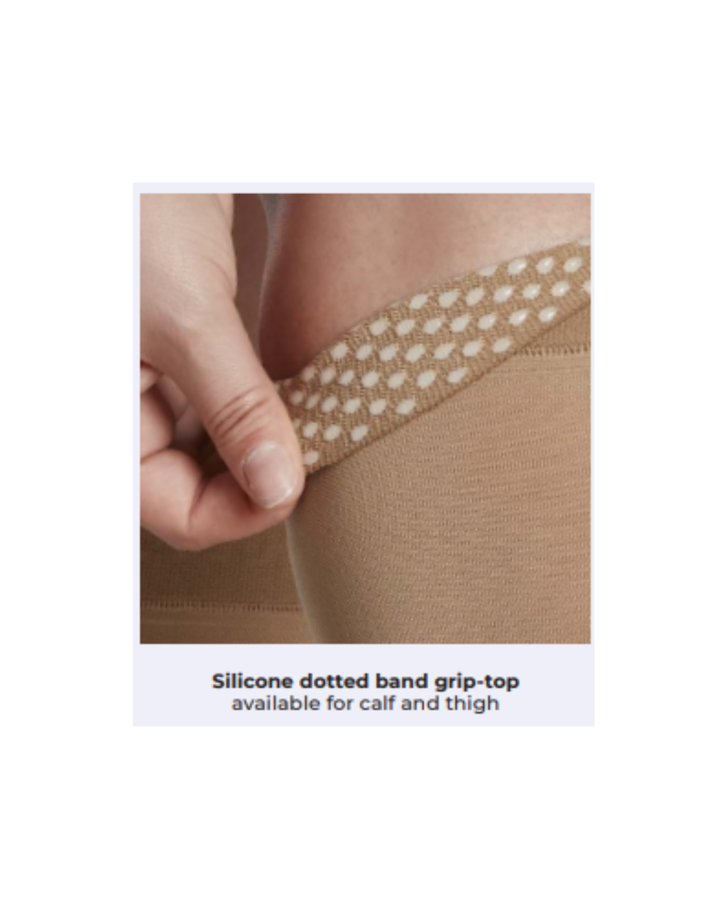 Sigvaris Essential Cotton 230 Women's 20–30mmHg Calf Closed Toe Light Beige SL
