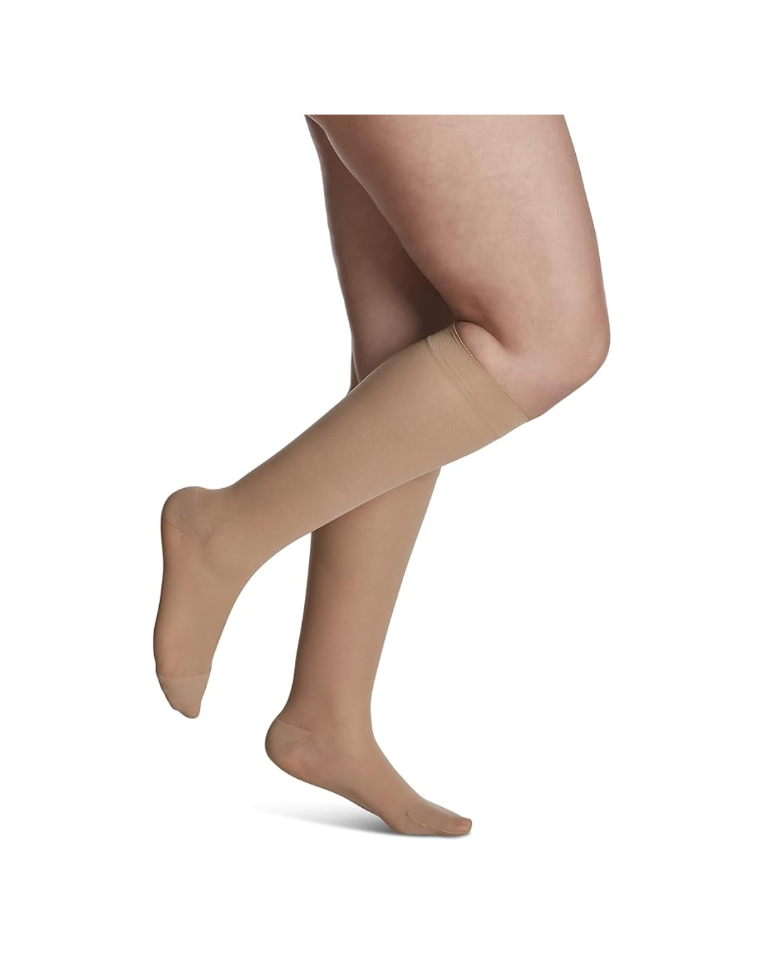 Sigvaris Style Sheer 780 Women's 30-40mmHg Calf Closed Toe Golden (Suntan) LL