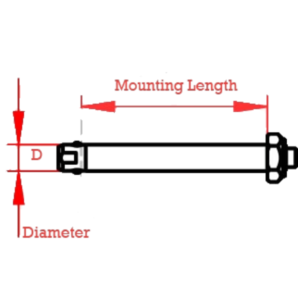 Rolko 1/2" x 4.3" Small Button Quick Release Axle