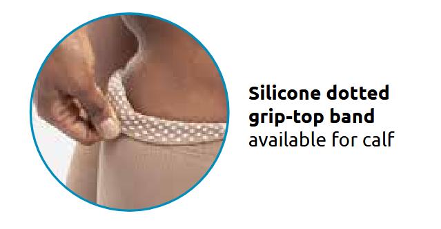 Sigvaris Dynaven 970 Opaque Women's 20-30mmHg Calf Closed Toe Light Beige MS