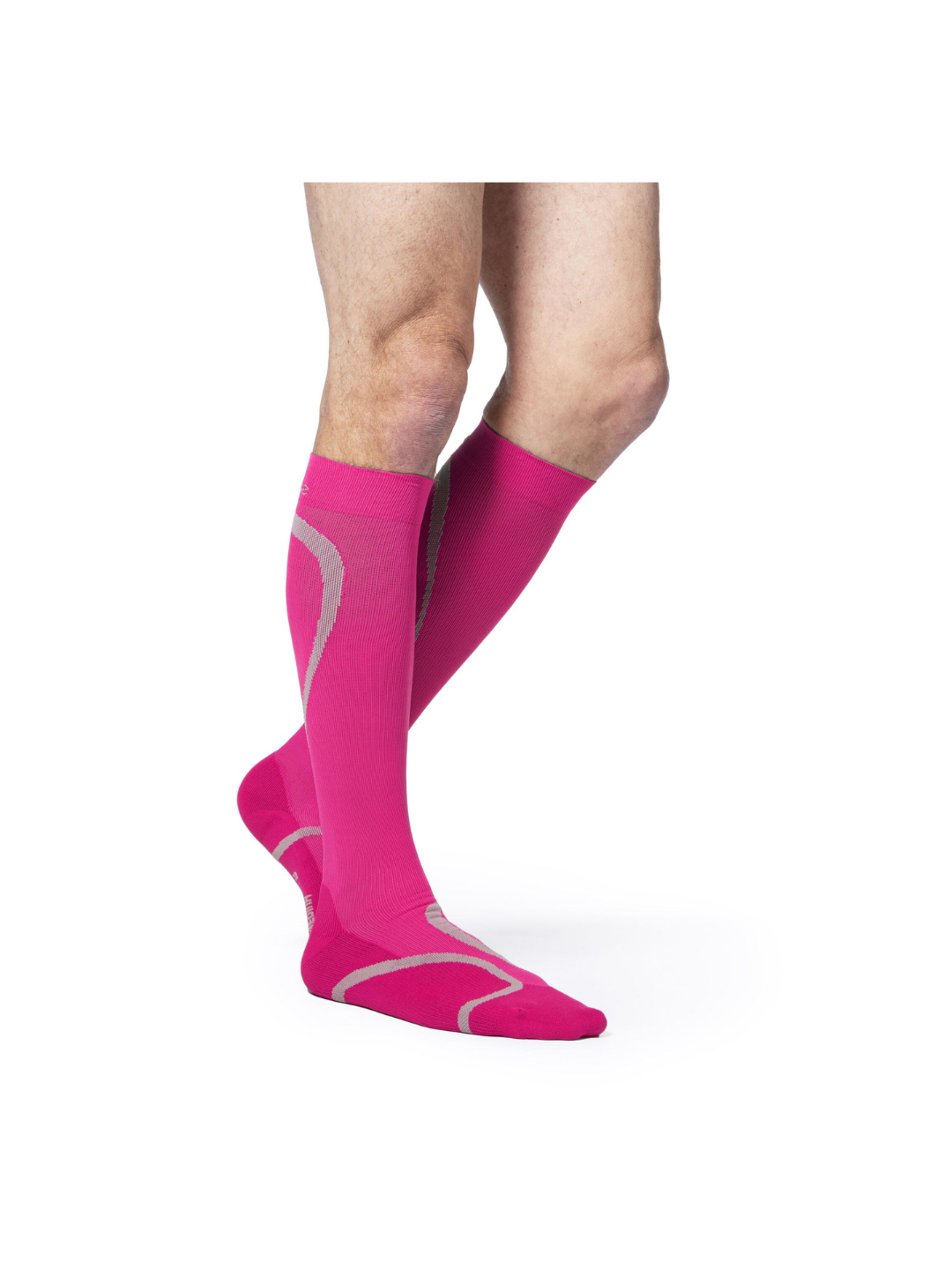 Sigvaris Motion High Tech 412 20–30mmHg Calf Closed Toe Pink LL